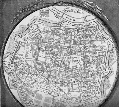 Piano della città interna di Vienna, stato prima del 1854 da Unbekannt Unbekannt